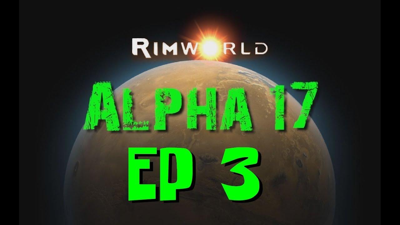 Rimworld Alpha 17 Ep 3 - ManHunter Pigs and Craptastic Artworks